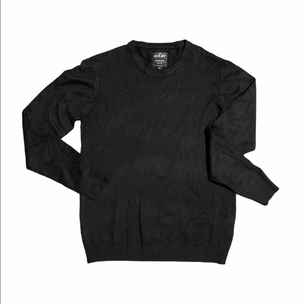 Xray Basic Crew Neck Black Solid Casual Sweater - image 4